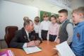 Ветеран А.Л.Шаламов на встрече с учениками 3В кл. прогимназии №133, 024